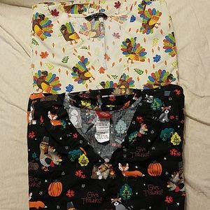 XL and 1X scrub tops